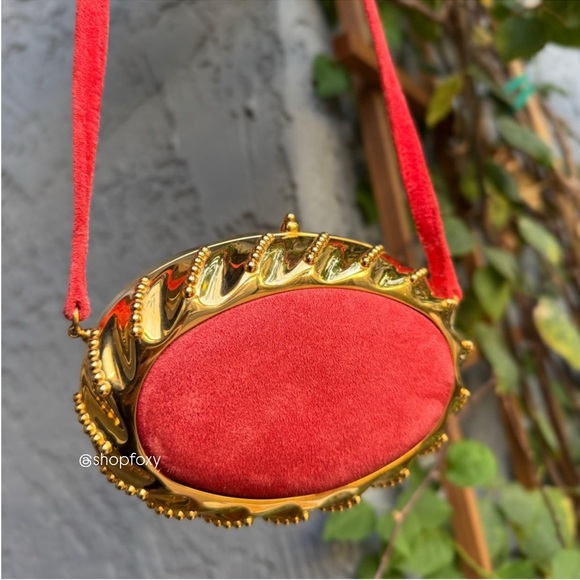 Hermès Oursin Minaudière Pochette Doblis Suede Leather Crossbody - Picture 2 of 16